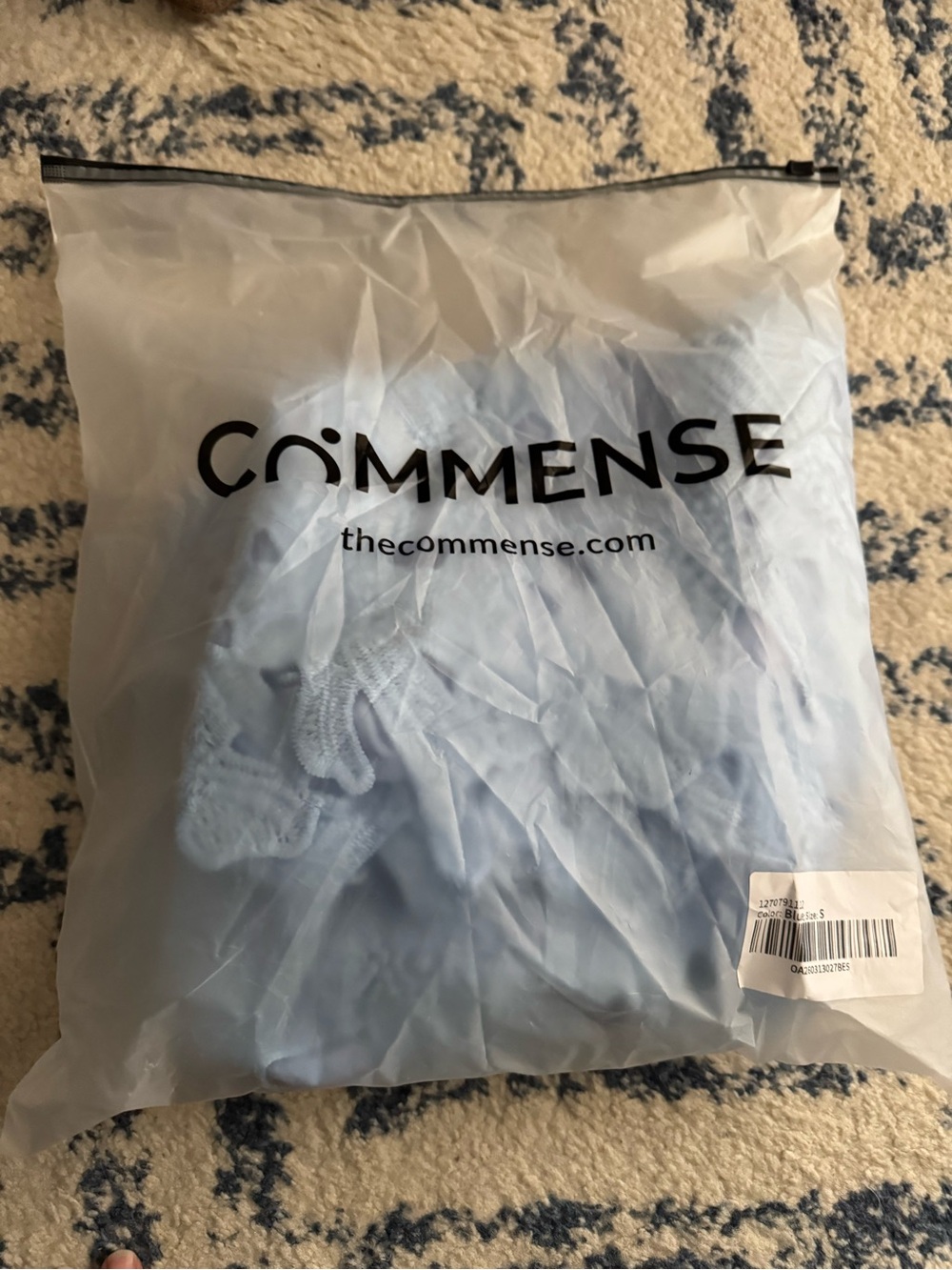 Commense Sky Blue Floral Lace Cropped Shirt & Shorts Set NWT - Picture 8 of 8